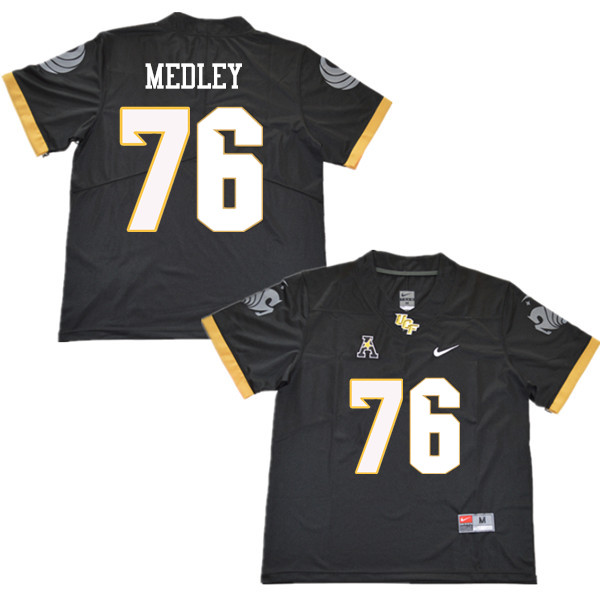 Men #76 Adrian Medley UCF Knights College Football Jerseys Sale-Black